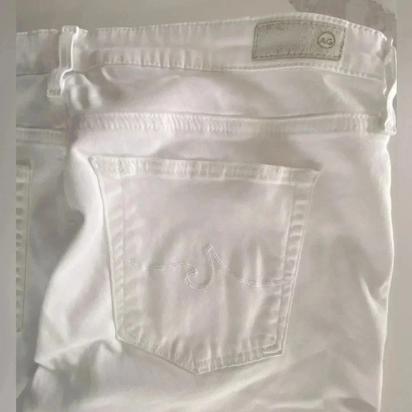 AG Adriano Goldschmied‎ Prima Cigarette Mid Rise Jeans Women’s 31R White EUC - Picture 8 of 12
